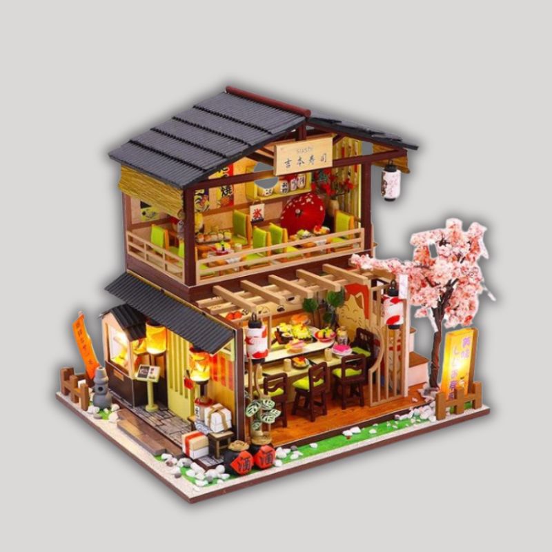 Miniatuur sushi bar