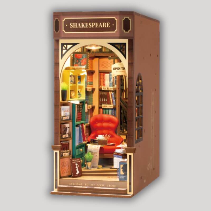 Zijaanzicht Shakespeares book nook